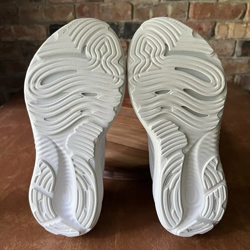 Brooks Glycerin 22 Cushioned Women's 9.5 Wide White Running Sneakers Shoes